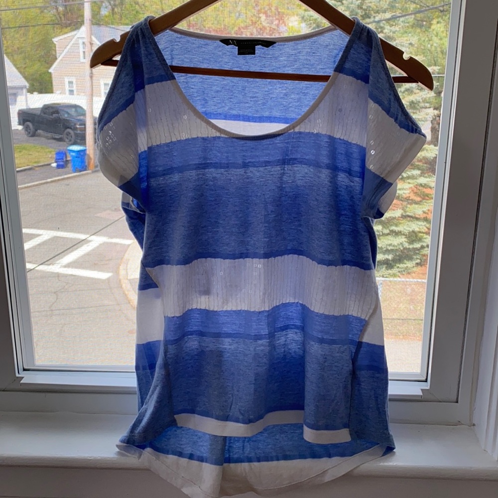 Armani exchange cold shoulder top S/P